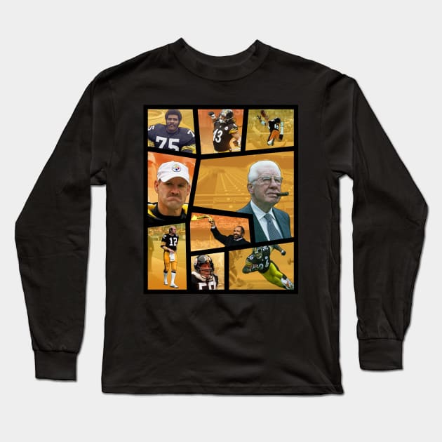 Steeler Hall of Fame Legends - GTA 5 Style Simple Long Sleeve T-Shirt by The Badin Boomer